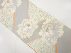 アンティーク　牡丹に小花模様織り出し袋帯（材料）